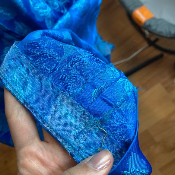 60s Vintage Silk Brocade Dress - Picture 5 of 5